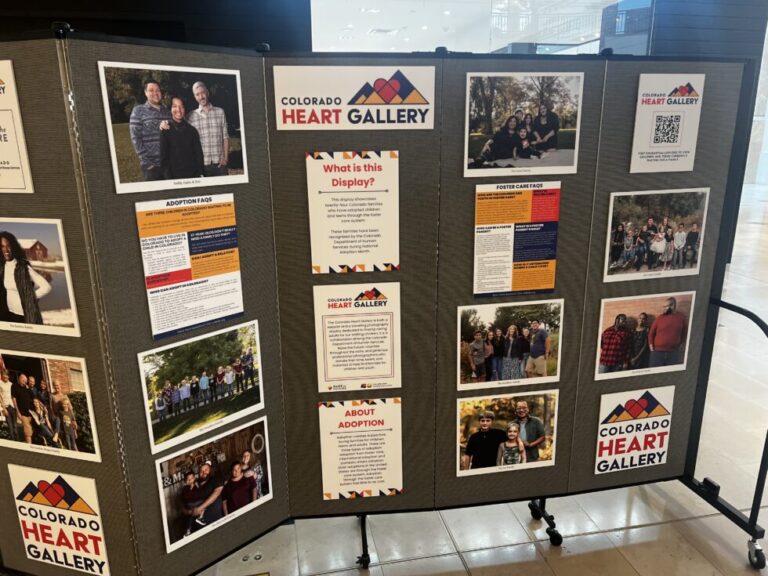 Physical Example of Heart Gallery Display in CO