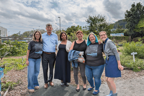 Amber Centeno & Sarah Burt with the CAFB team